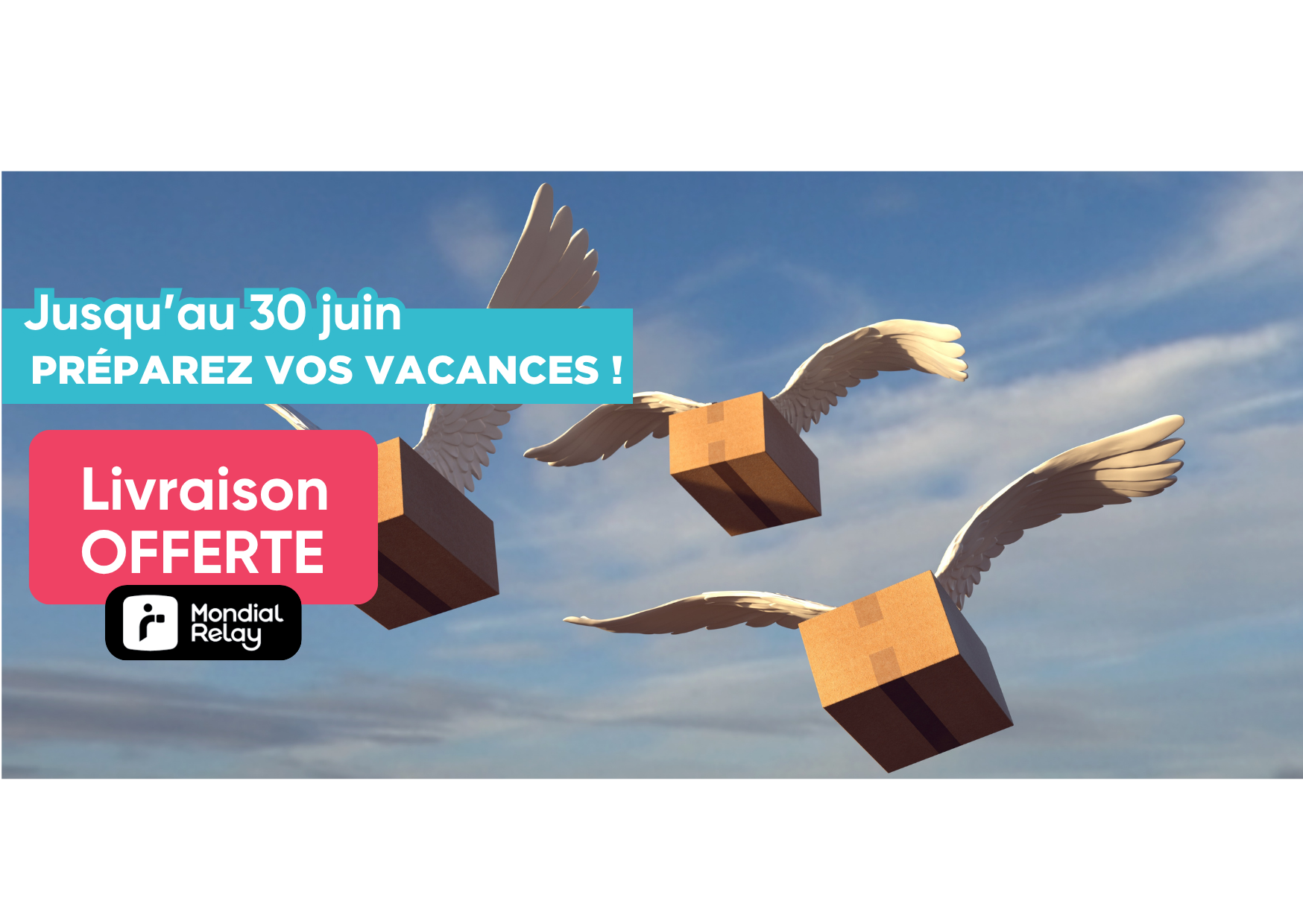 Frais de livraison offerts                               en magasin ou en point relais